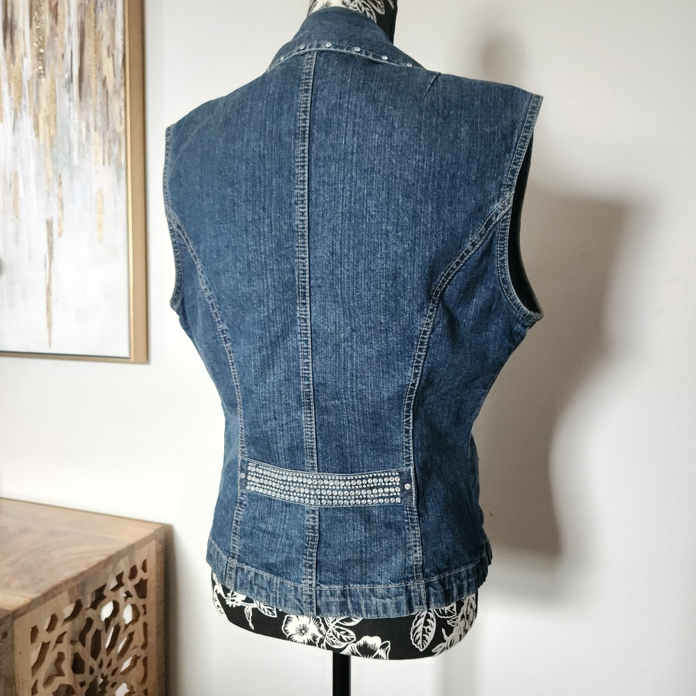 Ethyl Vintage Denim Vest View 4